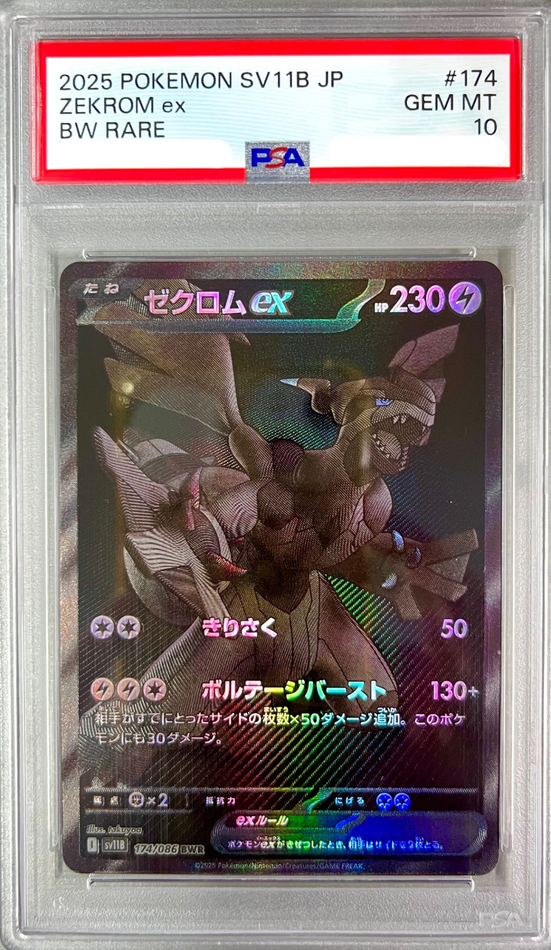 ★174/086 ゼクロムex 鑑定品
