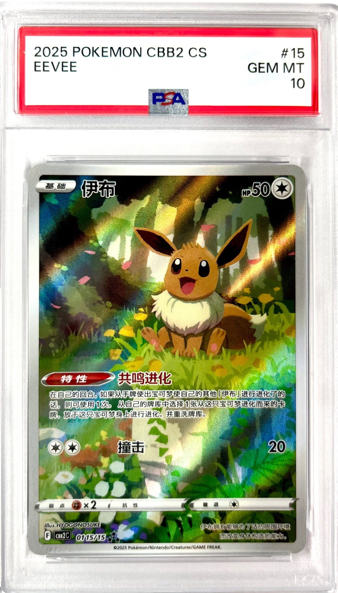 ★01 15 15 イーブイ 中国版AR 鑑定品
