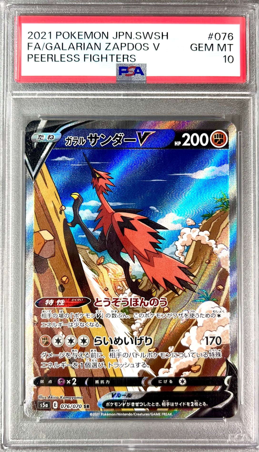 ★076/070/S5A/B ガラル サンダーV 鑑定品