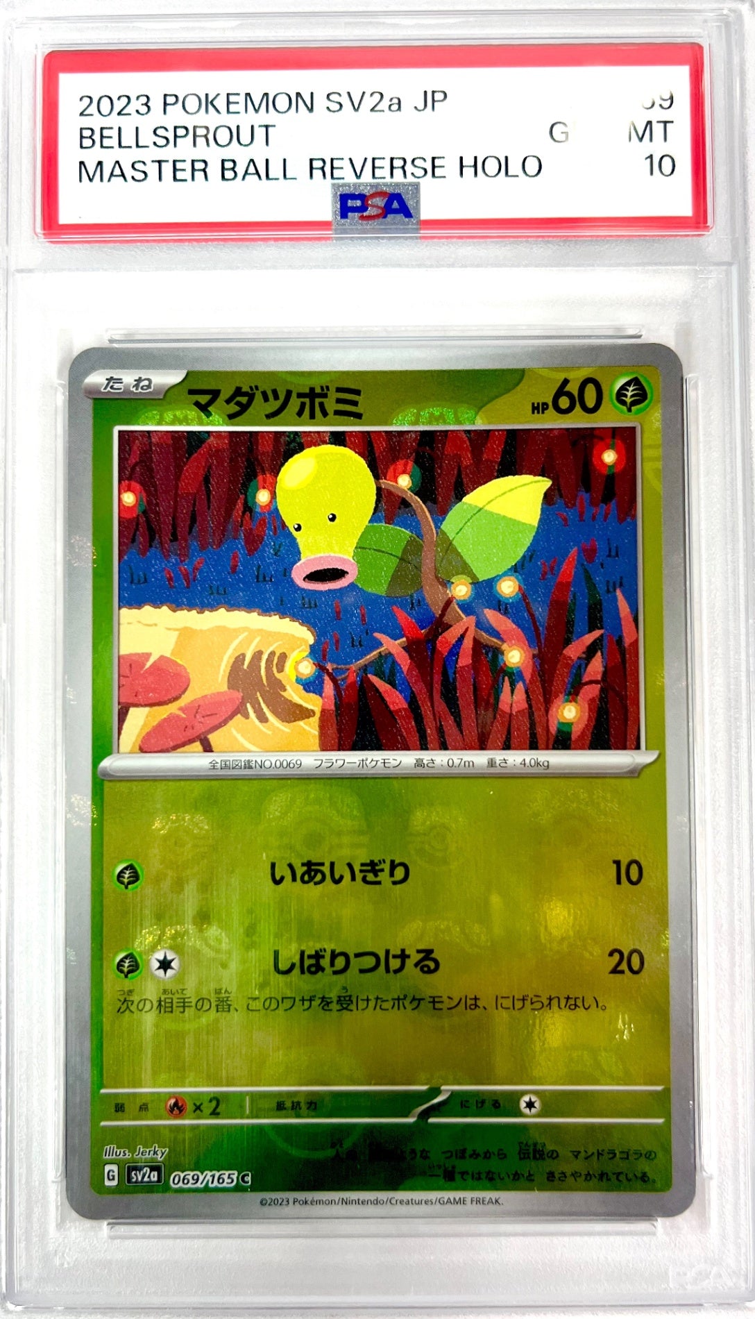 ★069/165/SV2A/BM2 ミラー)マダツボミ(マスターボール柄) 鑑定品