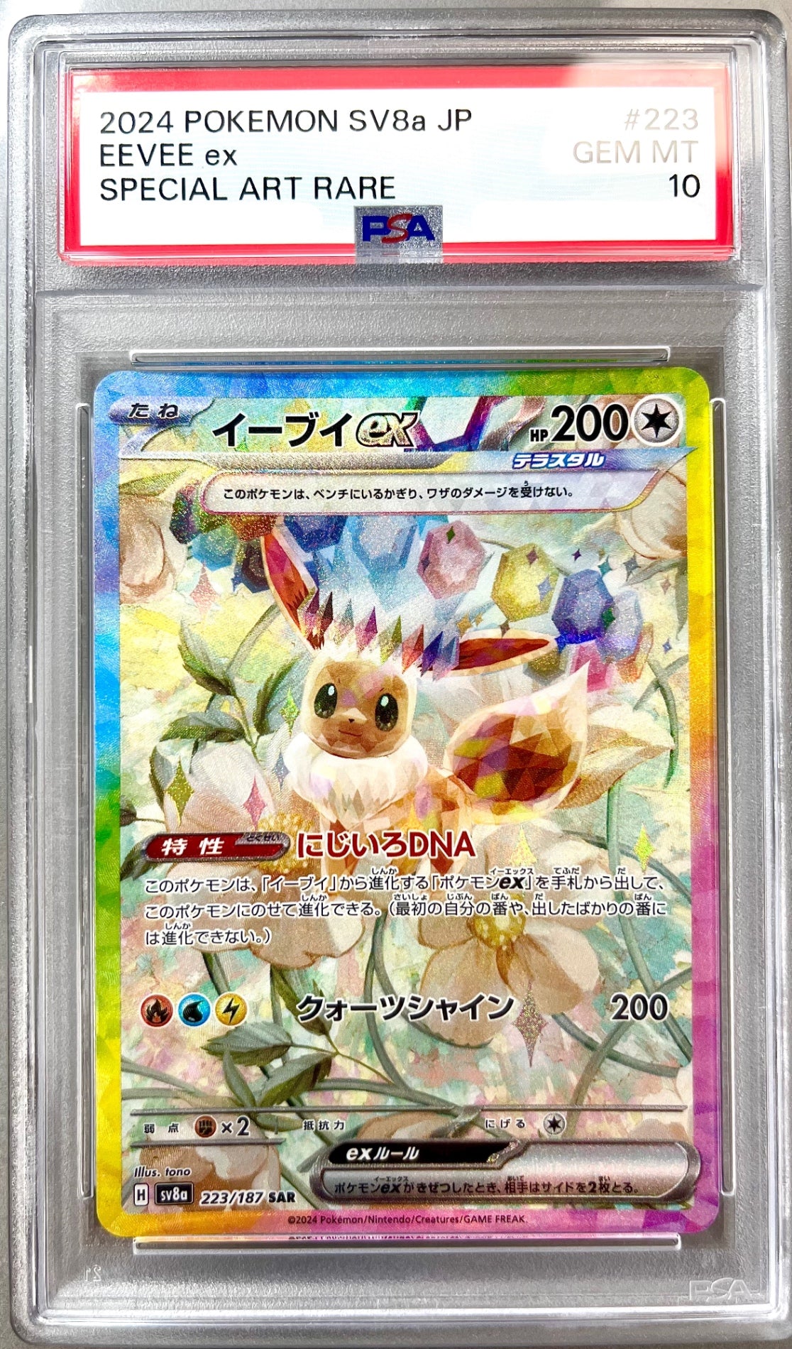 ★223/187/SV8A/B イーブイex  鑑定品