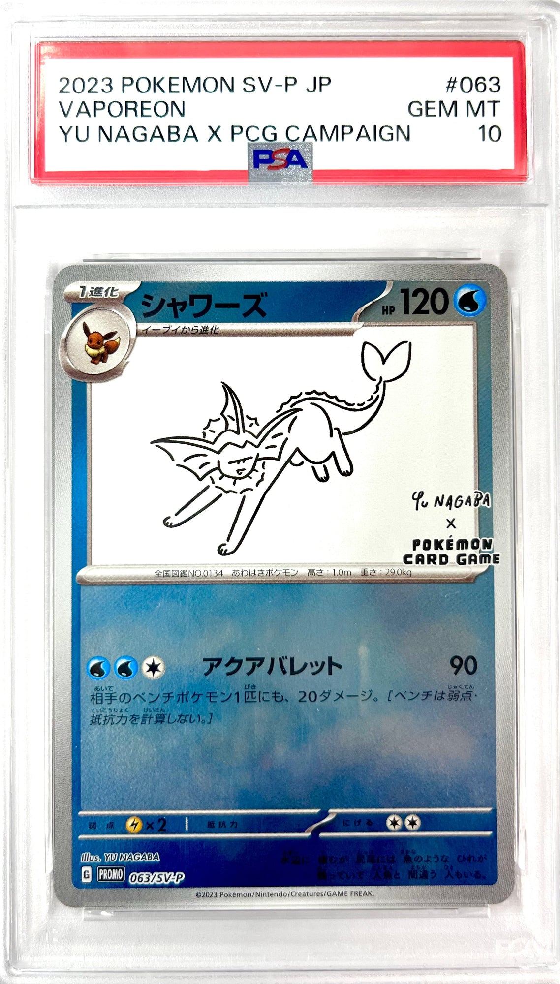 ★063/SV/P シャワーズ 鑑定品